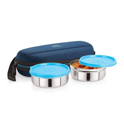 cello max fresh super steel 2 containers lunch box|Amazon.com: Cello Lunch Box.